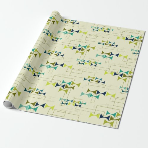 Dads Den Lampshade green Wrapping Paper
