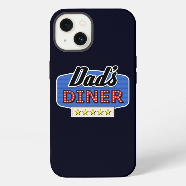 Dad's Diner - Gift for Dad Iphone Case (Back)
