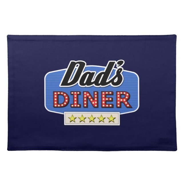 Dad's Diner Placemat - Gift for Dad (Front)