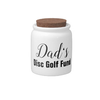 Dad's Disc Golf Fund Desk Jar or Bank
