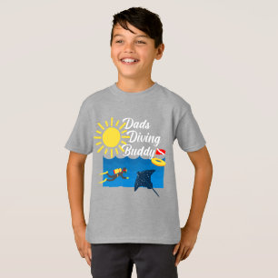 Dads Diving Buddy Design - Kids' Basic T-Shirt