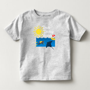 Dads Diving Buddy Design - Toddler Fine Jersey T-S T-shirt