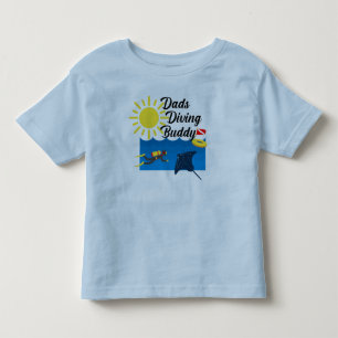 Dads Diving Buddy Design - Toddler Fine Jersey T-S T-shirt