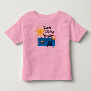 Dads Diving Buddy Design - Toddler Fine Jersey T-S T-shirt