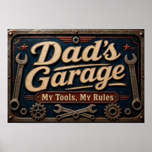 Dad's Father's Day Garage Signs