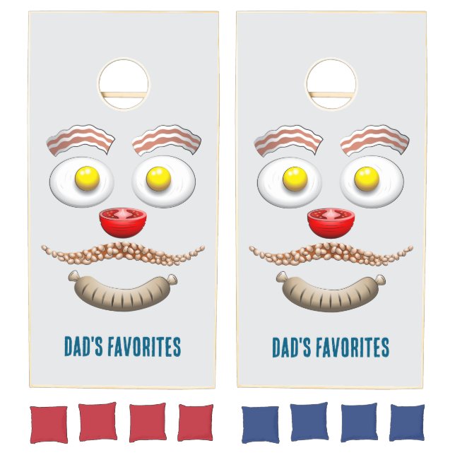 DAD'S FAVORITE BREAKFAST CORNHOLE SET (Set)