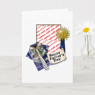 Dad's Favorite Earth Shirt with #1 Ribbon Card