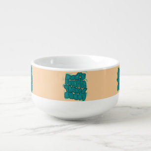 Dad's Favorite Tackle Funny Design Soup Mug