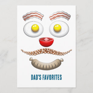 Dad's Favorites on Fathers Day Card