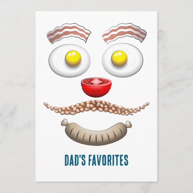 Dad's Favorites on Fathers Day Card (Front)