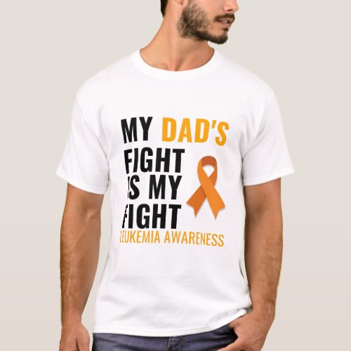 DADS FIGHT LEUKEMIA AWARENESS T_Shirt