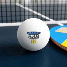 Dad's First Father's Day Ping Pong Ball