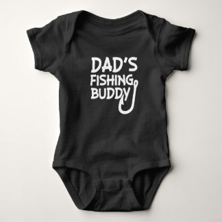 Dad's Fishing Buddy funny baby boy shirt