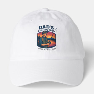 Dad's Fishing Club RetroSunset Personalized Hat