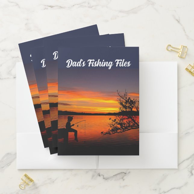 Dad's Fishing Files Pocket Folder (In Situ)