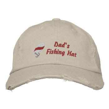 Dad's Fishing Hat Custom Personalized by cowboyannie at Zazzle