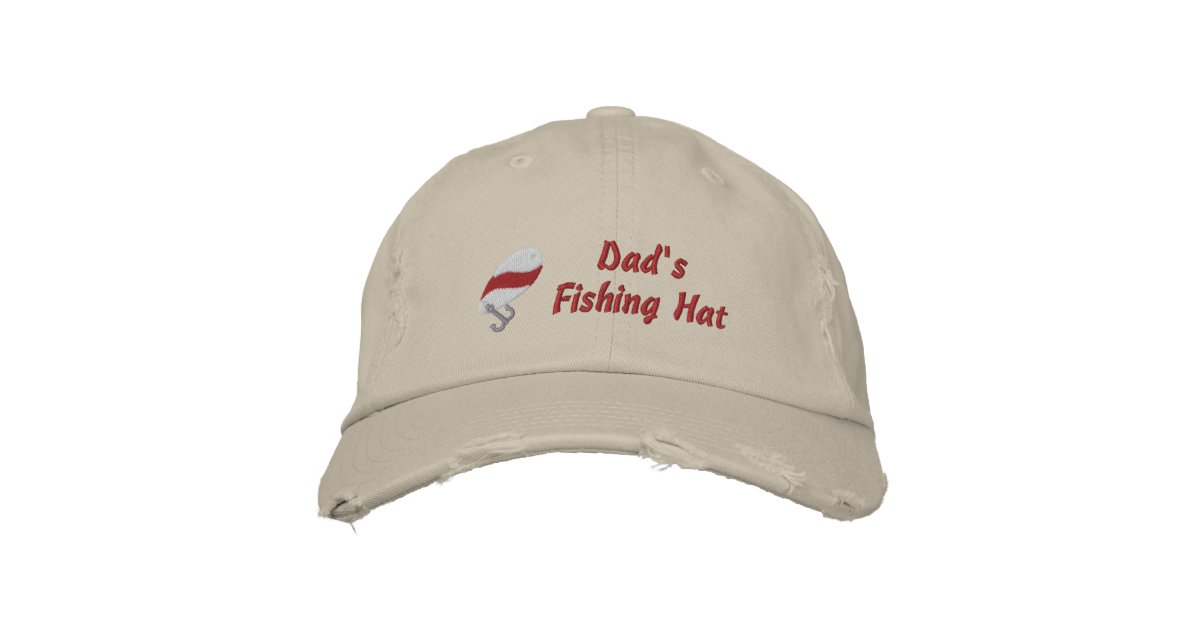 Dad's Fishing Hat Custom Personalized