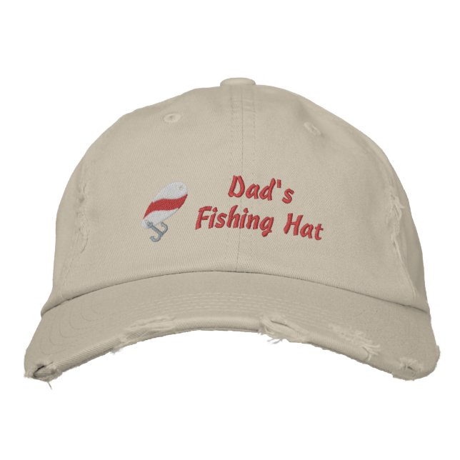 Dad's Fishing Hat Custom Personalized (Front)