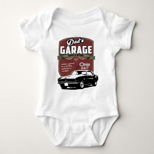 Dads Garage 1968 Camaro Baby Bodysuit