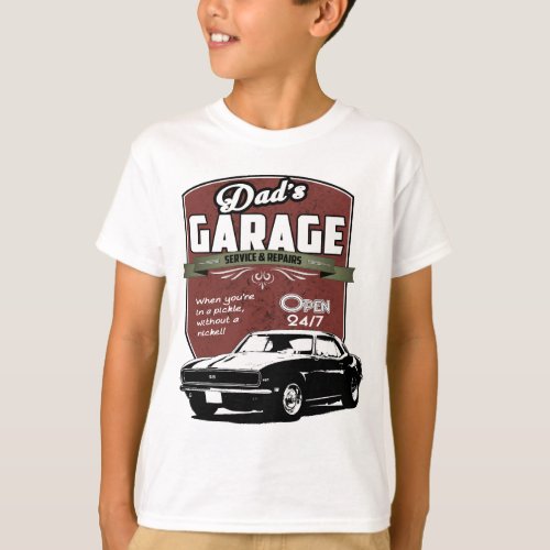 Dads Garage 1968 Camaro T_Shirt