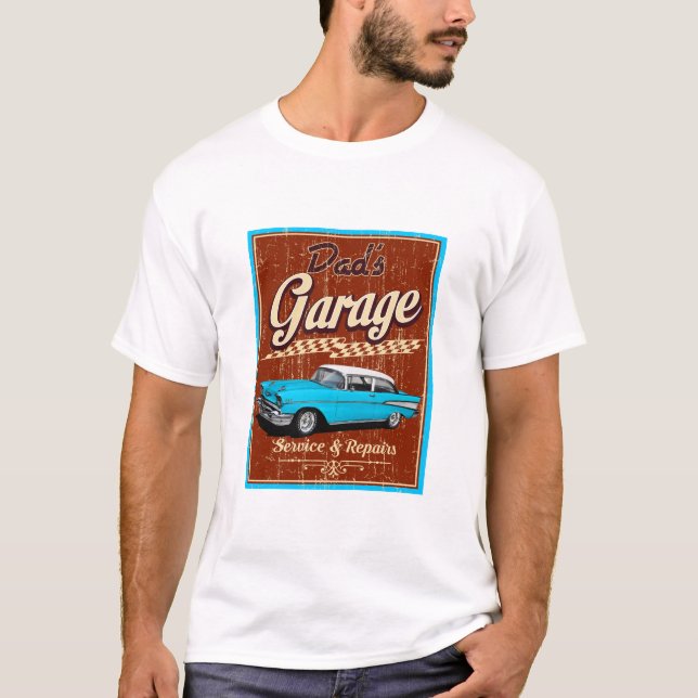 Dad's Garage Blue 57 Classic T-Shirt (Front)