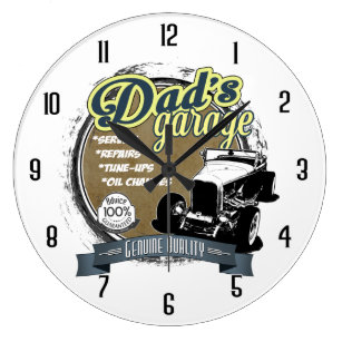 Funny Garage Wall Clocks Zazzle