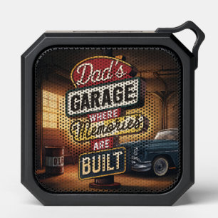 Dad's Garage Retro Vintage Automotive Sign Bluetooth Speaker