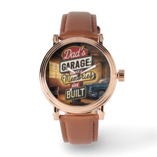 Dad's Garage Retro Vintage Automotive Sign Watch