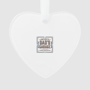 Dads Garage Vintage Fathers Day Ornament