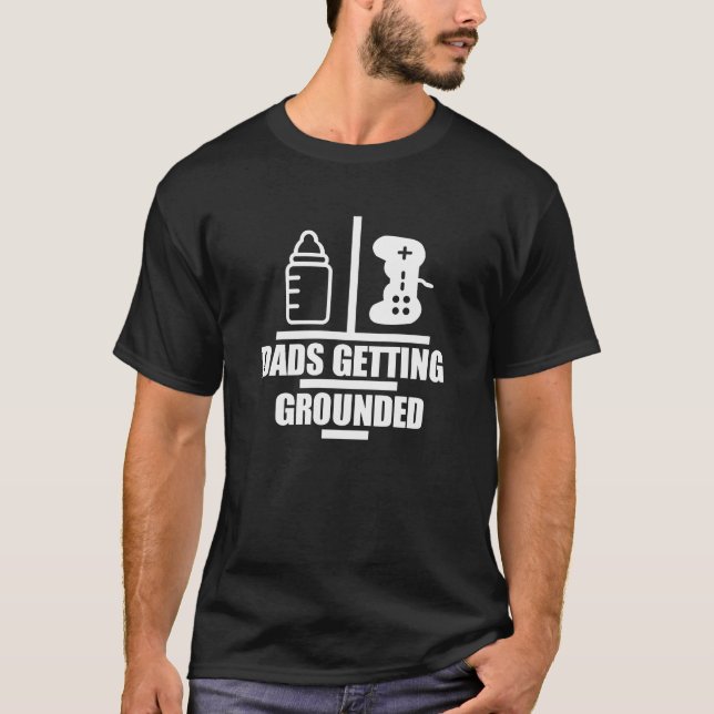 Dads Getting Grounded Logo Shirt (Dark) (Front)