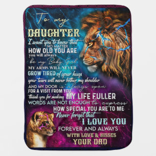 Dad's gift for daughter - To My Daughter Baby Blanket