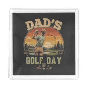 Dad's Golf Day Acrylic Tray