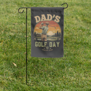 Dad's Golf Day Garden Flag