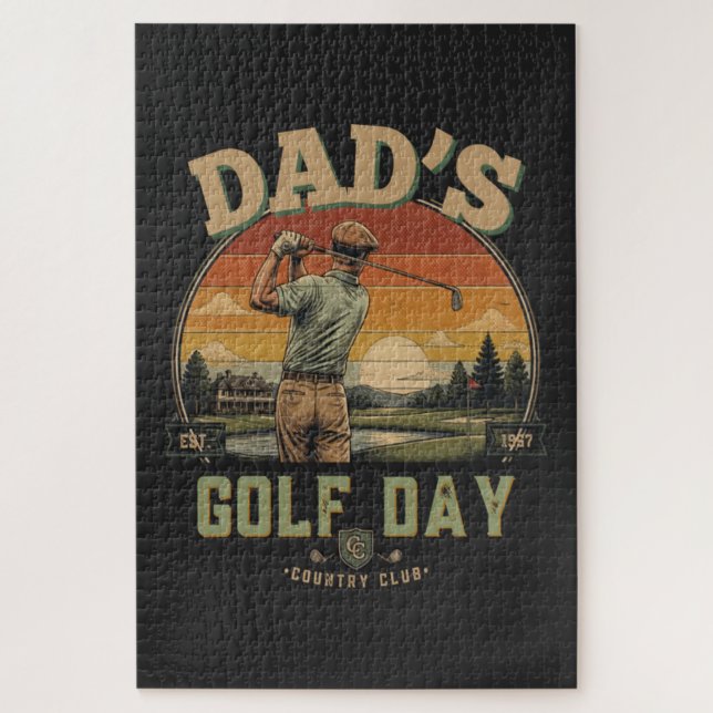 Dad's Golf Day Jigsaw Puzzle (Vertical)