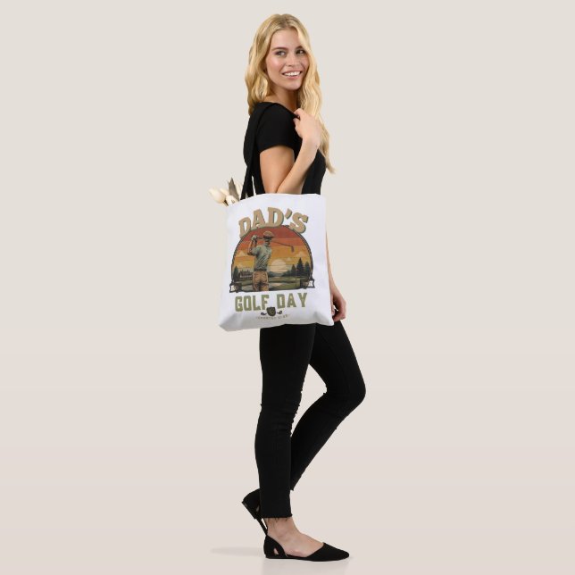 Dad's Golf Day Tote Bag (On Model)