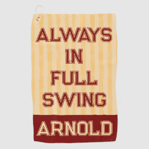 Dads Golf towel fun modern humor