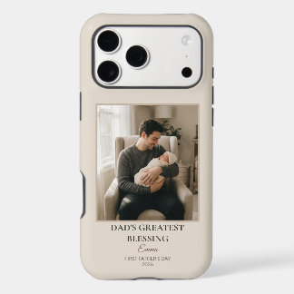 Dad's Greatest Blessing Personalized First Father' iPhone 17 Pro Max Case