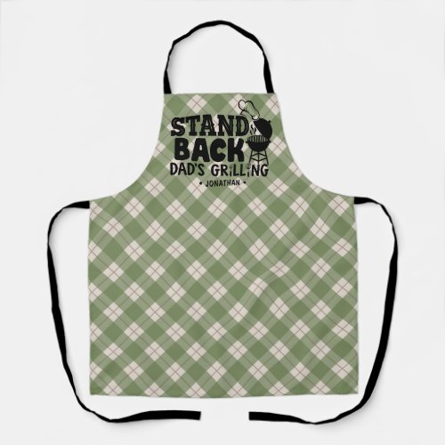 Dads Grilling Personalized BBQ Funny Kitchen Apron