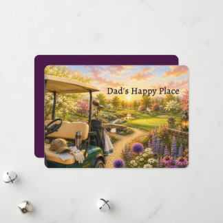 Dad's Happy Place Father's Day Card