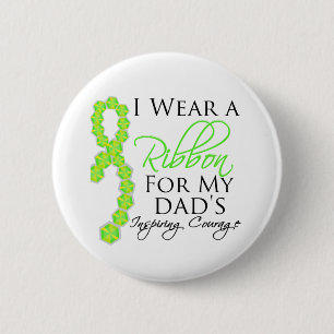 Dad's Inspiring Courage - Lymphoma Pinback Button