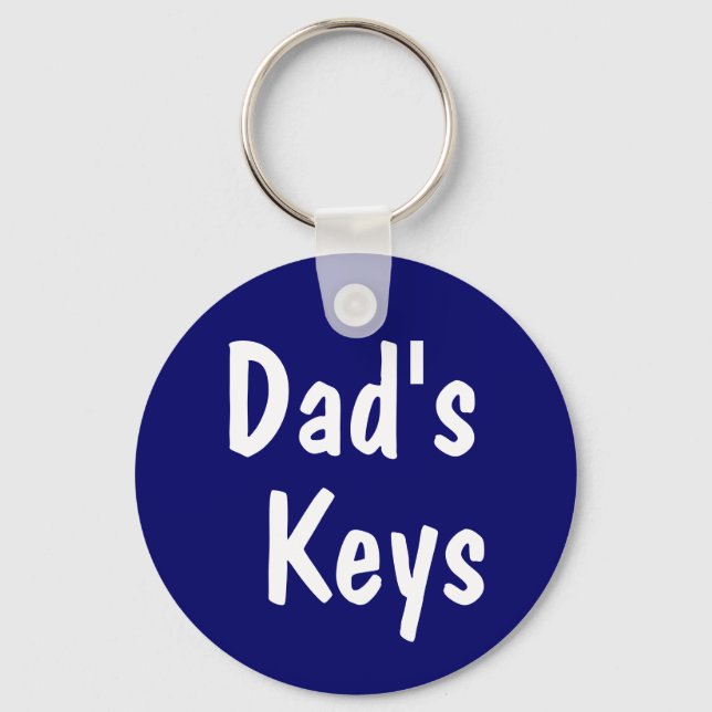 Dad's Keys Keychain (Front)
