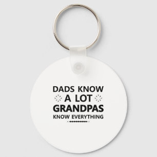 Dads Know A Lot Grandpas Know Everything Papa Fath Keychain