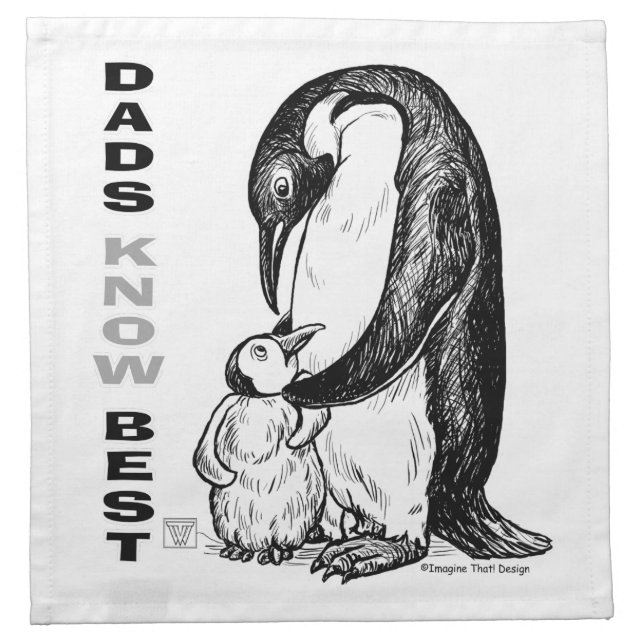 Dads Know Best Cloth Napkin (Front)