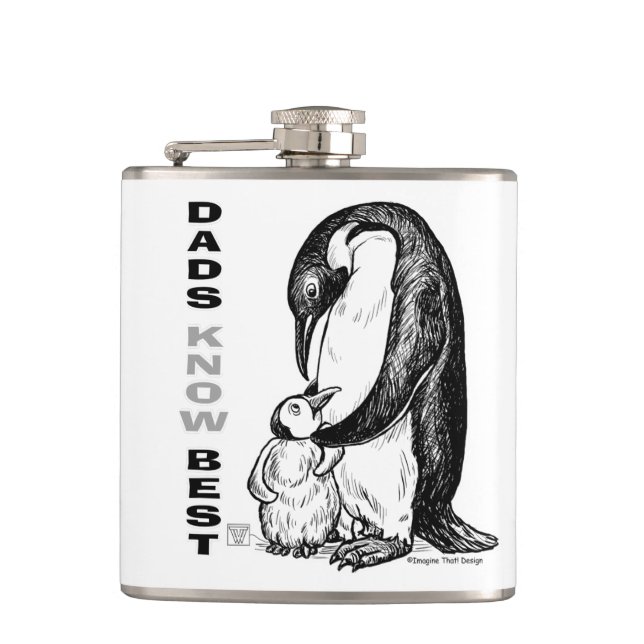 Dads Know Best Flask (Front)