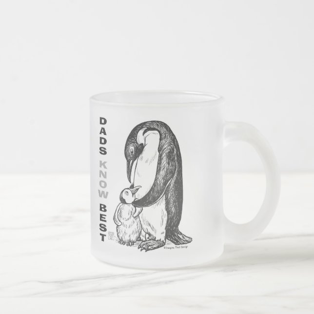 Dads Know Best Frosted Glass Coffee Mug (Right)