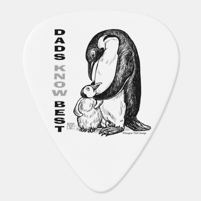 Dads Know Best Guitar Pick (Back)