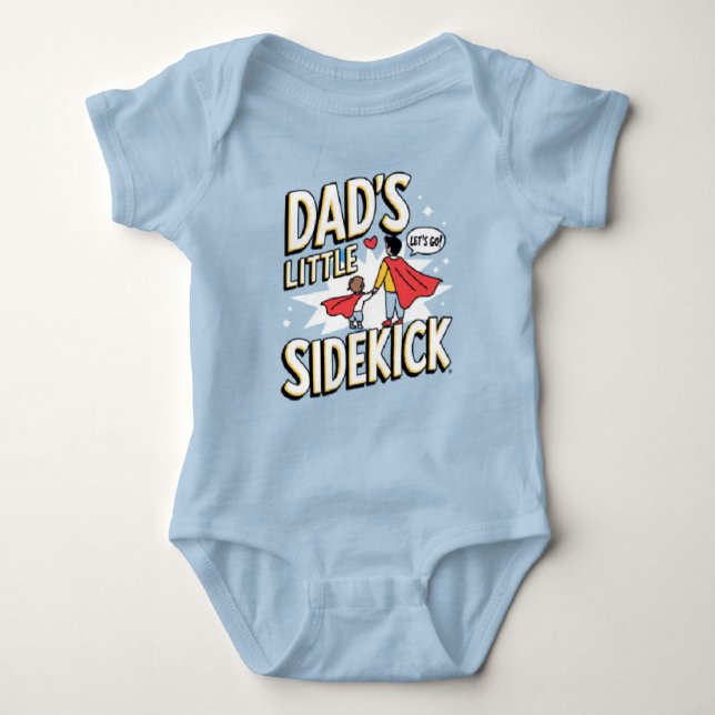 "Dad's lil side Kick"  Baby Clothing Baby Bodysuit (Front)