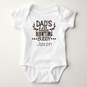 Dad's Little Hunting Buddy Personalized Baby Bodysuit