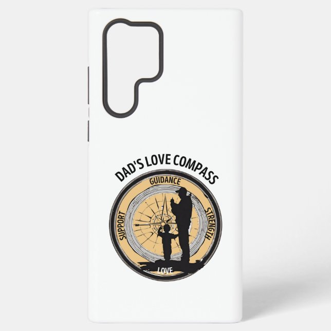 Dad's Love Compass Samsung Galaxy Case (Back)