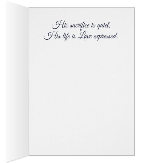 Dad's Love Expressed - Greeting Card (Inside (Right))